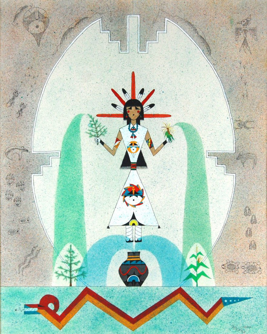 Paa Tsan Groybal Goddess Contemporary Native American (1 of 6)