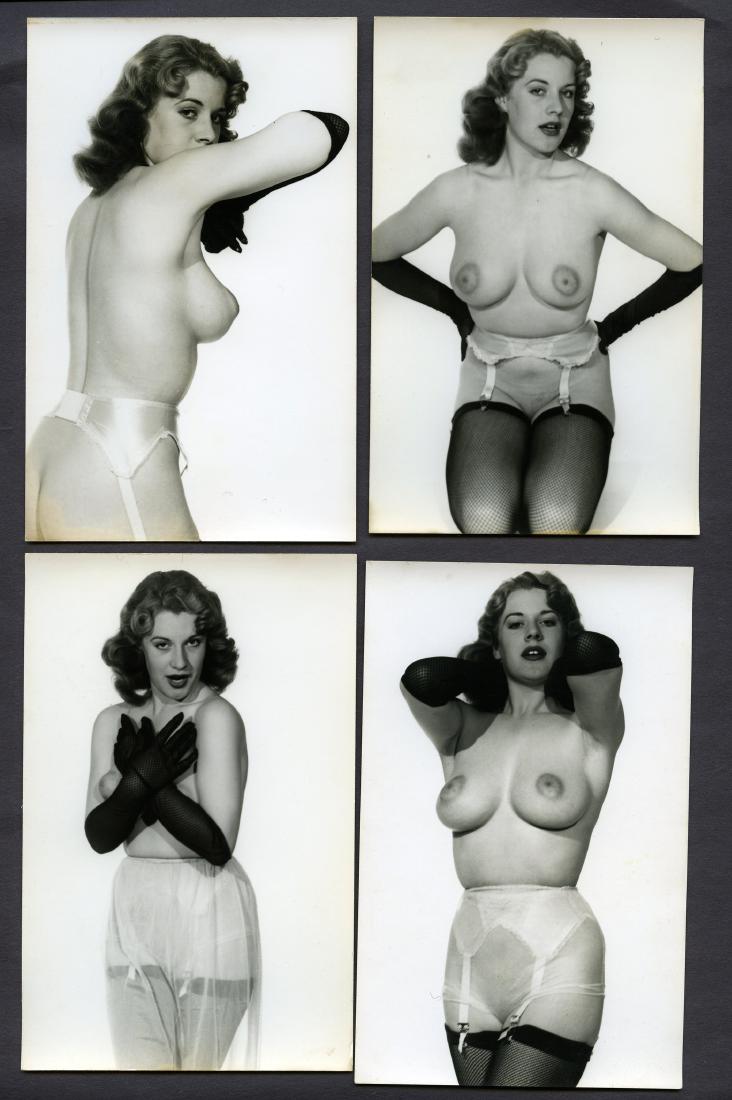 4 Nude Girl with Gloves Pin Up by Harrison Marks Photos: 4 Original 1950's Cheesecake Pin up of a Nude Girl with Gloves by Harrison Marks Photographs Pin Up: A pin-