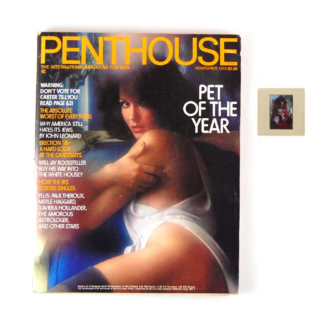 Orig Nude 35mm Slide Laura Doone & 1976 Penthouse: Original nude published 35mm Slide Laura Doone & November 1976 Penthouse Magazine Model: Arizonan girl Laura