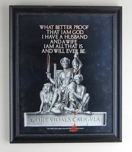 Gore Vidal's Caligula Movie Nude Erotic Art Poster