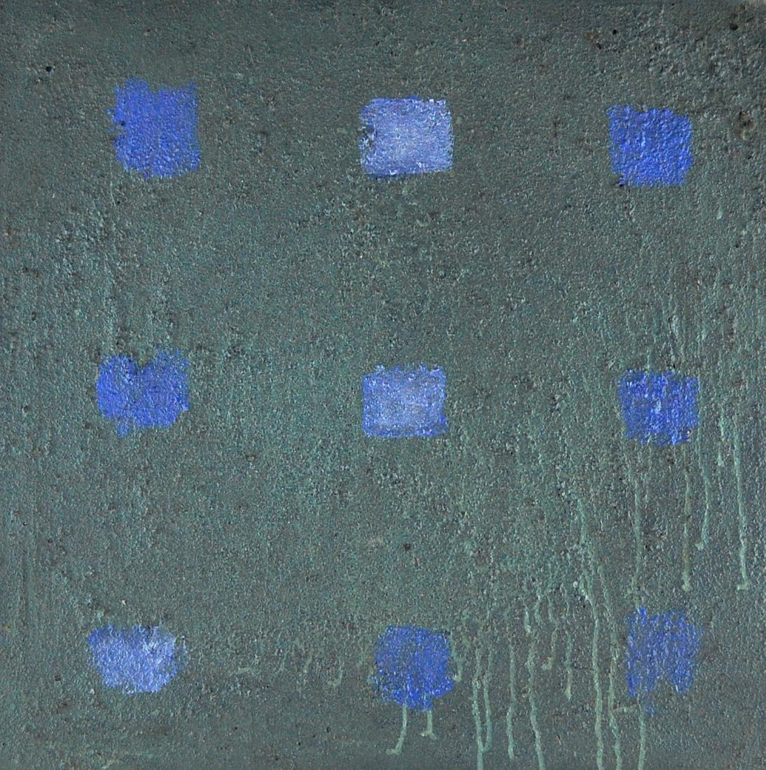 Abstract Green & Blue Minimalism Modern Square Oil (1 of 4)