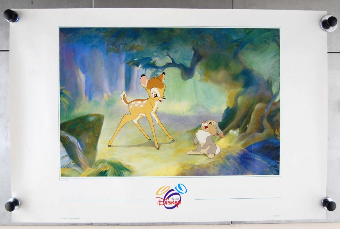 Bambi & Thumper Disney Cartoon Art Poster (1 of 4)