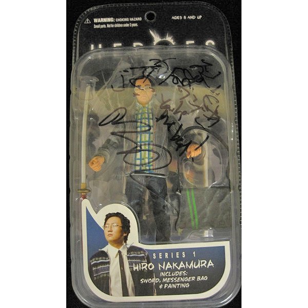 Masi Oka Signed Heroes Hiro Nakamura 6" Action Figure: Hiro Nakamura Series 1 Action Figure Manufacturer: Mezco Measurements: 6 inches. Signed by Masi Oka Masayori "Masi" Oka is a Japanese-American actor and digital effects artist. He became widely known 