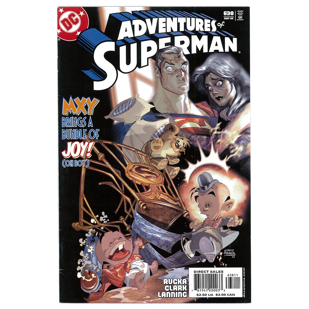 Adventures of Superman #638 May 2005 by DC Comics(Ex): Adventures of Superman MXY brings A Bundle Of Joy (Oh Boy), No. 638 published May 2005 by DC Comics.Background: