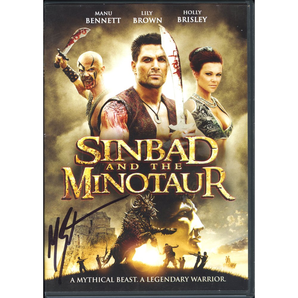Manu Bennett Sig Sinbad & The Minotaur DVD(Excellent): Sinbad and The Minotaur 2011 DVD signed by Manu Bennett.Signed By: Manu Bennett, also known as John Bennett or Jon