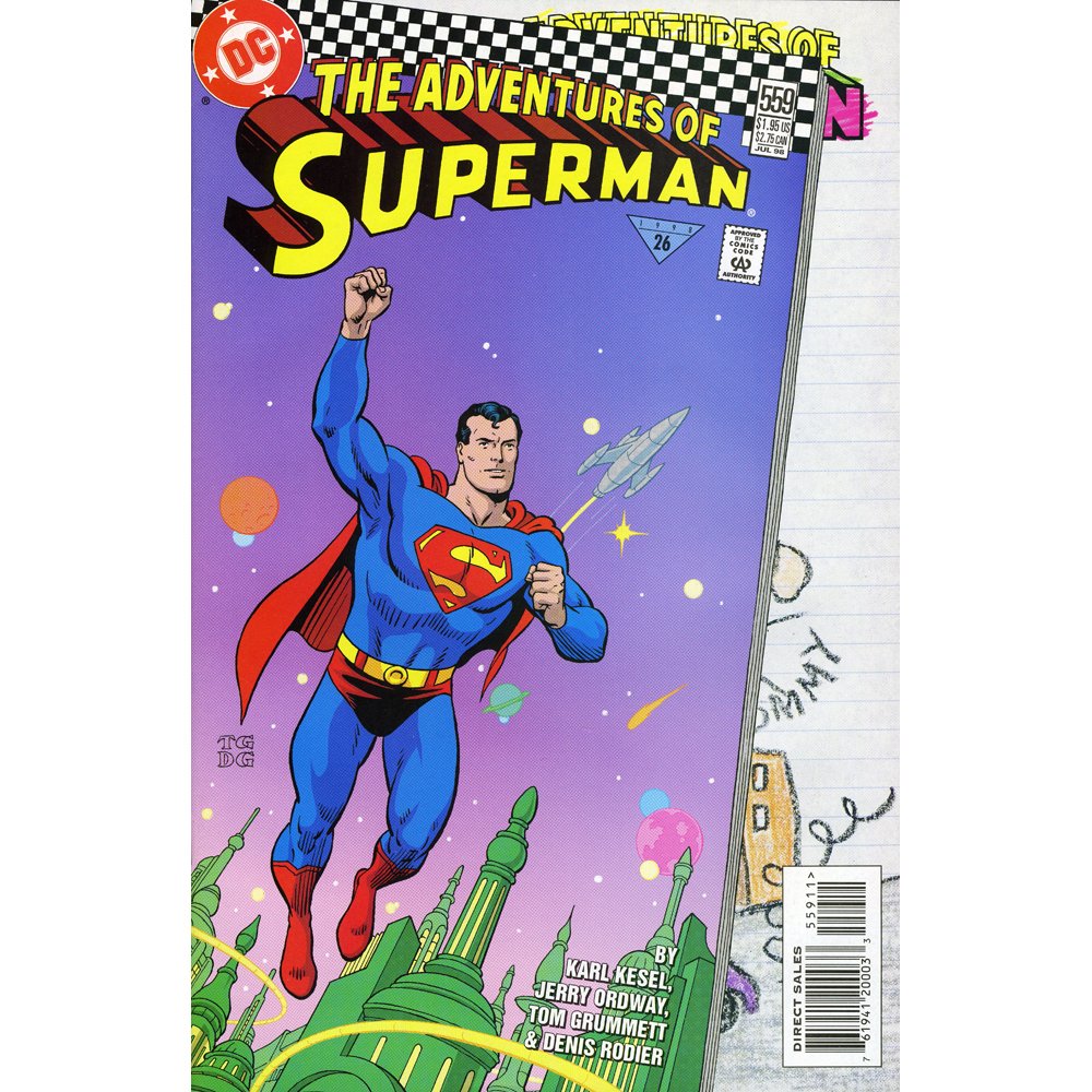 The Adventures of Superman No 559 Pub Jul '98 By DC: The Adventures of Superman No.559, published July 1998 by DC Comics.Background: DC Comics, Inc. is an American