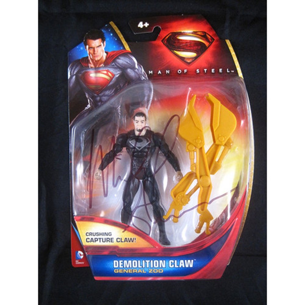 Michael Shannon Signed General Zod 4" Figure(Excellent): Michael Shannon Signed 4 inch Superman Man of Steel General Zod Demolition Claw Action Figure in box.Signed by: Mi