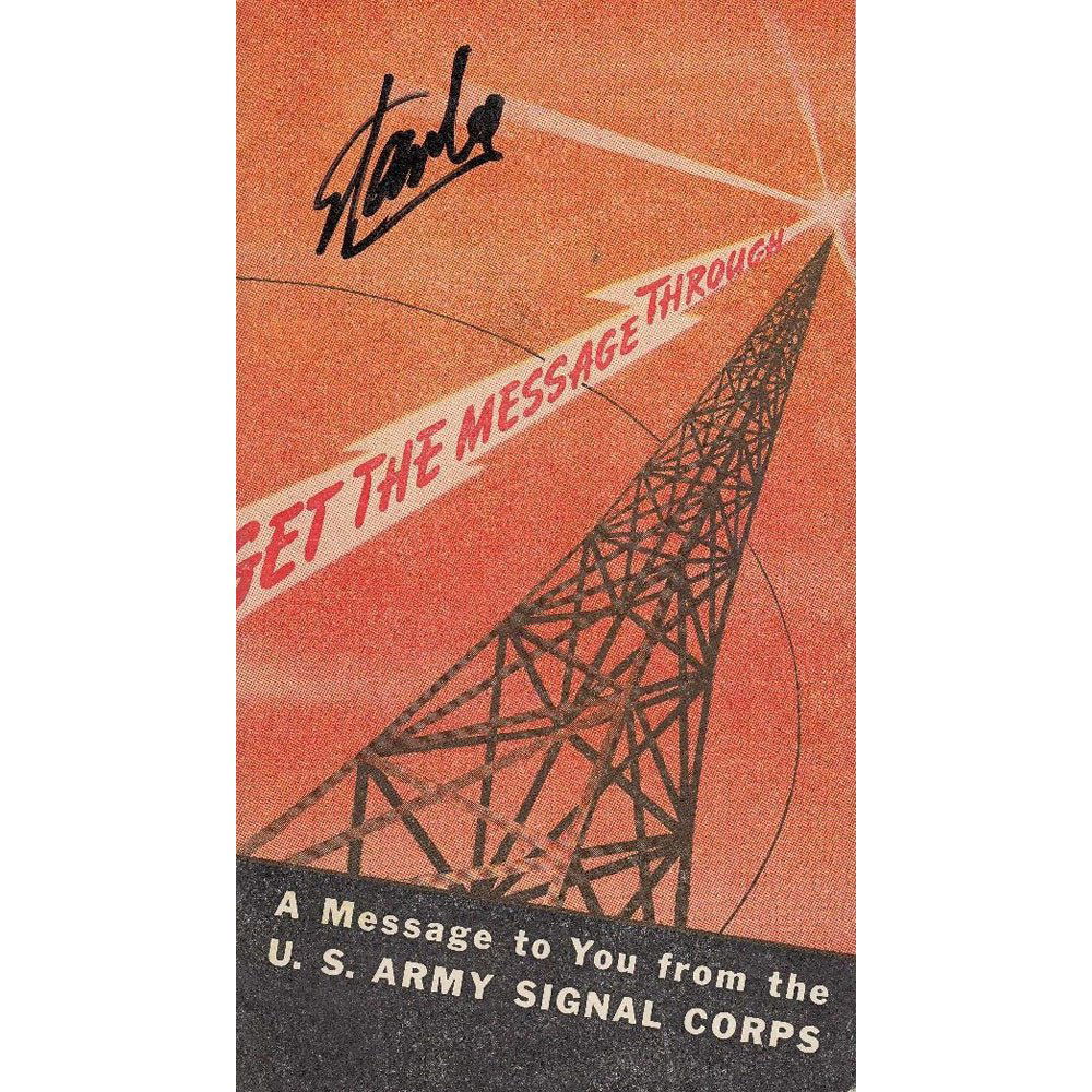 Stan Lee Signed & Served U.S. Signal Corps (Very Good) (1 of 3)