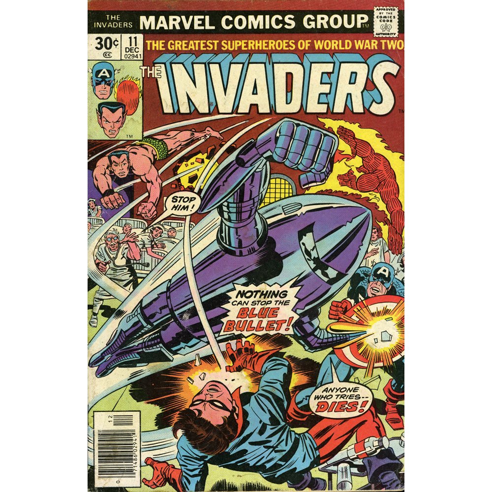 The Invaders No 11 Pub Dec '76 by Marvel Comics(G): The Invaders No. 11 published December 1976 by Marvel Comics.Background:Marvel Worldwide Inc., commonly refer