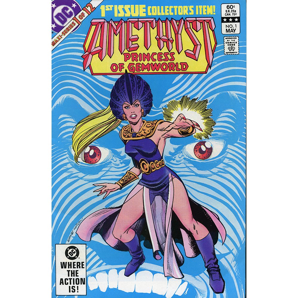 Amethyst No 1 Pub May 1983 by DC Comics(Ex): Amethyst: Princess Of Gemworld No. 1 published May 1983 by DC Comics.Background: DC Comics, Inc. is an America