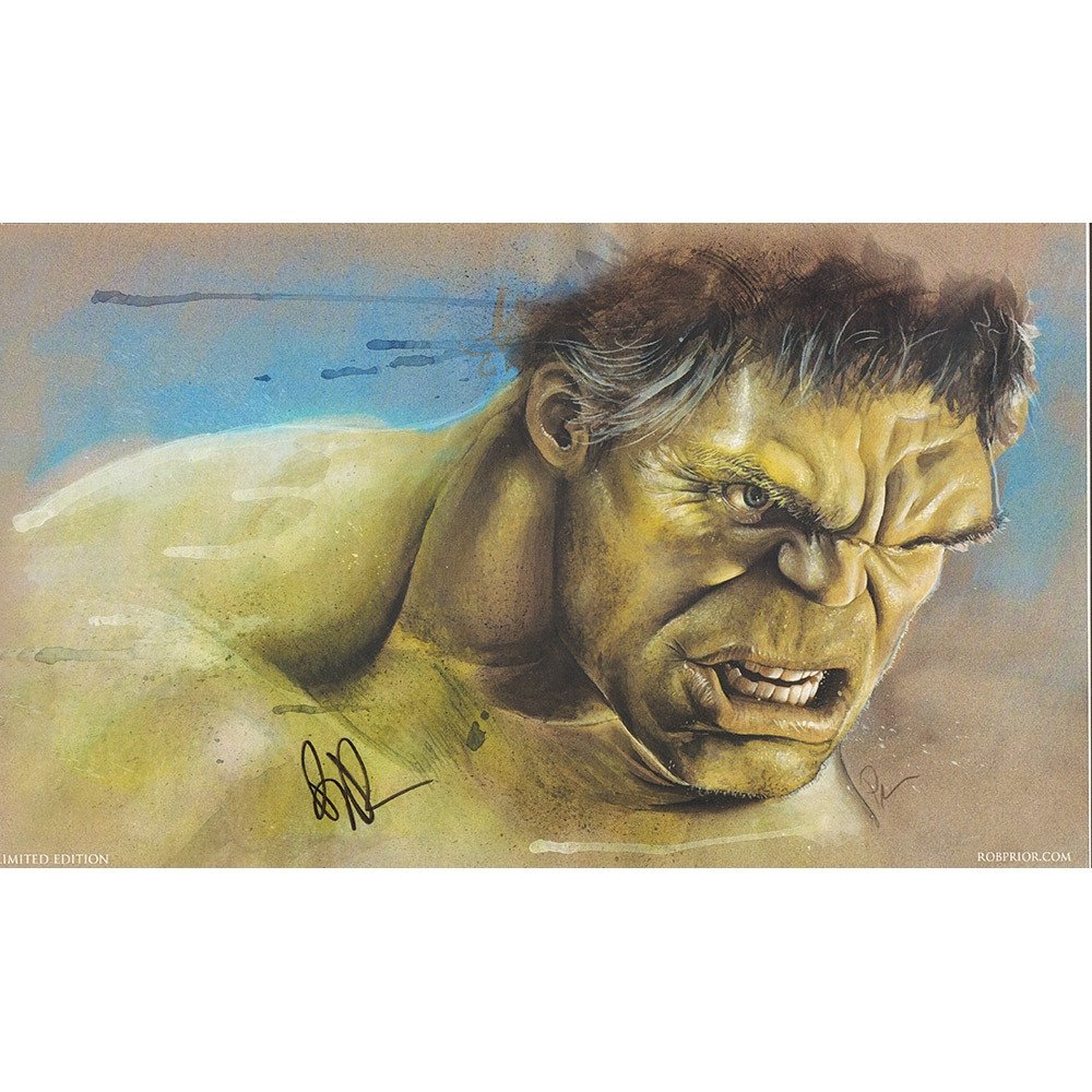 Rob Prior Signed Hulk/Iron Man Ltd Ed Print(Excellent): Signed Posters of Hulk and Iron Man by Rob PriorSigned by: Rob Prior, is a graduate Art Institute of Pittsburgh of