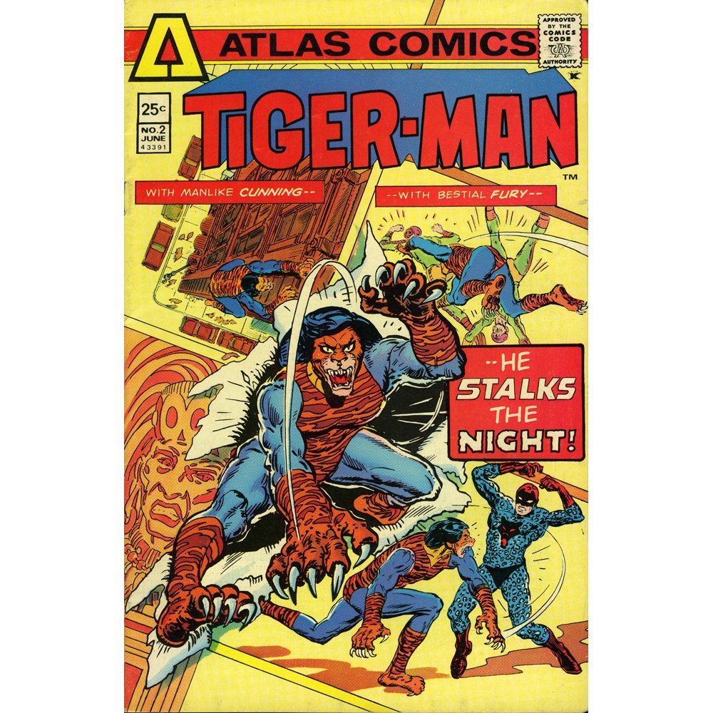 Tiger-Man No 2 Pub Jun '75 By Atlas Comics(VG) (1 of 1)