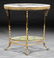 American Aesthetic Alabaster and Gilt Brass Table - 2