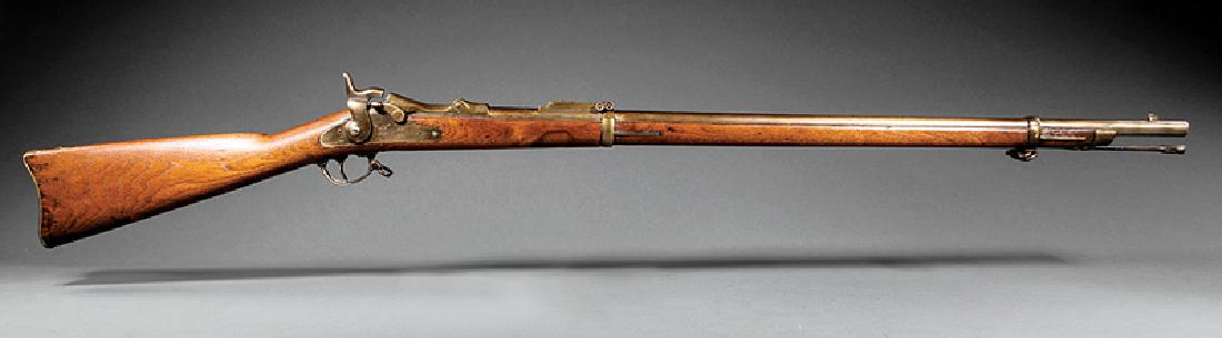 U.S. Springfield Model 1873 Trapdoor Rifle: U.S. Springfield Model 1873 Trapdoor Rifle, marked, Buffington rear sight, barrel l. 32 5/8 in