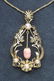 0686: Art Nouveau Conch Pearl, Cultured Pearl Pendant - 2