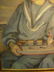 0355: Ella Miriam Wood, oil on canvas, signed, portrait - 5
