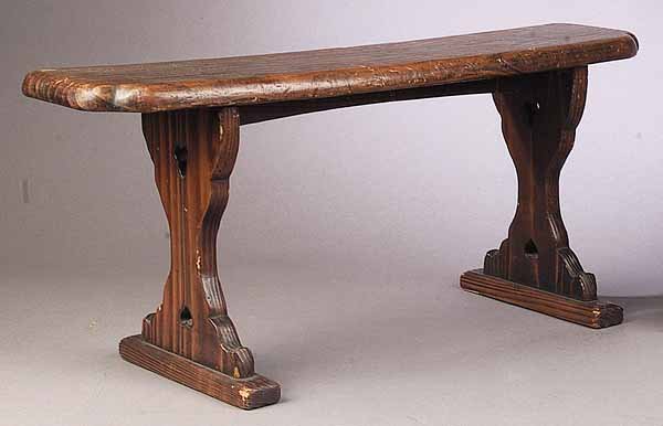 An Antique Pine Stool
