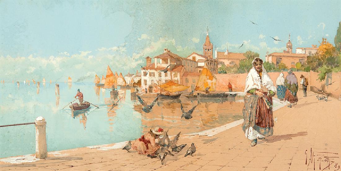 Giuseppe Vizzotto Alberti - 1889 - In giro per una passeggiata