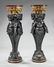 Patinated and Gilt Bronze Pedestals