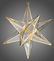 Italian Glass and Gold-Plate Metal Chandelier