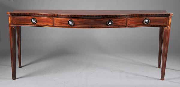 George III Inlaid Mahogany Sideboard Table