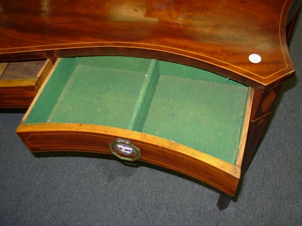 George III Inlaid Mahogany Sideboard Table - 7