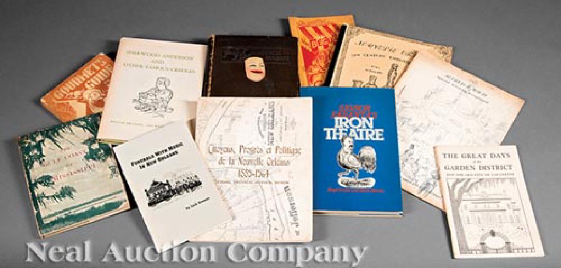 [Mardi Gras] Perry Young, pub. 1931: [Mardi Gras], Perry Young. The Mistick Krewe, Chronicles of Comus and His Kin, New Orleans, Carnival Press, 1931, with 30 color plates; together with other New Orleans related books. Provenance: Estat