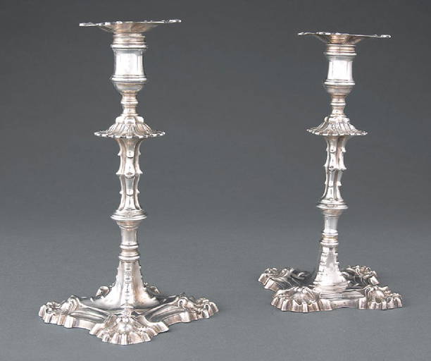 William Grundy Sterling Silver Candlesticks