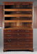 0451: American Carved Mahogany Linen Press - 2