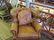 Brown Leather Club Chair and Ottoman, Ralph Lauren - 5