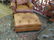 Brown Leather Club Chair and Ottoman, Ralph Lauren - 6