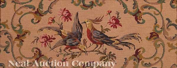 Framed Needlepoint Picture of Perching Birds