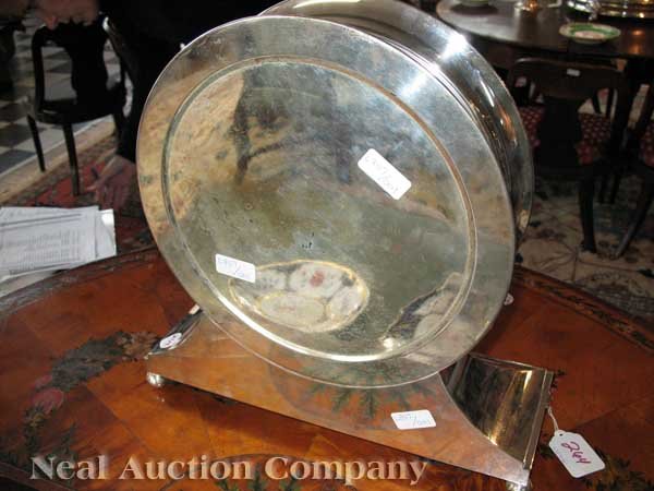 Silvered Brass Ship's Bell Mantel Clock, Chelsea - 2