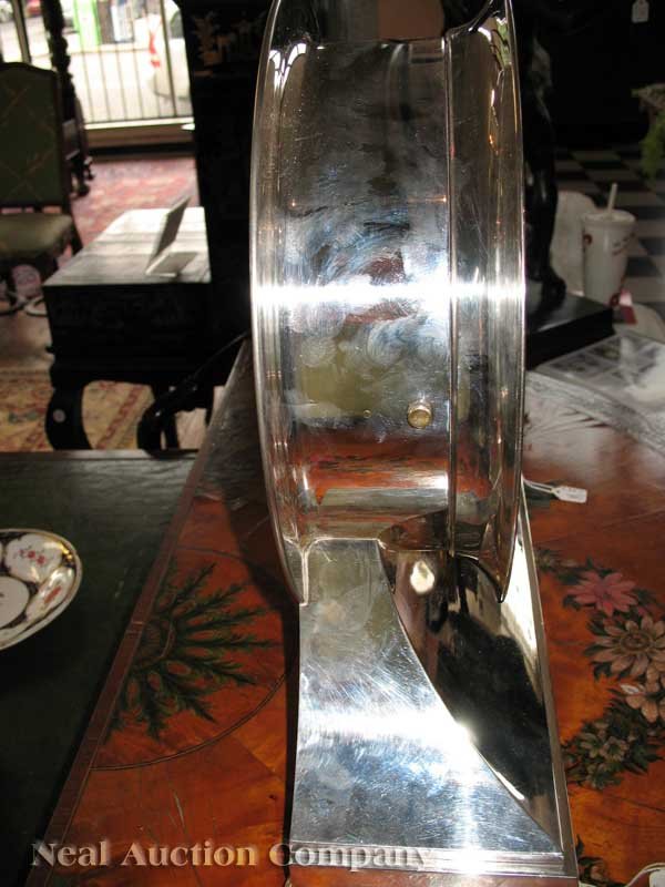 Silvered Brass Ship's Bell Mantel Clock, Chelsea - 4