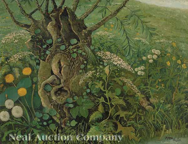 Sigurd Visser, oil on canvas, signed