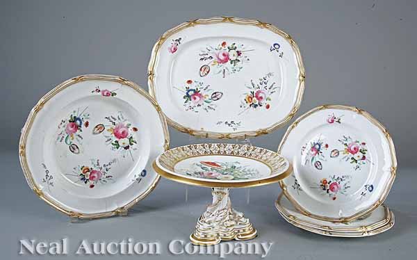 Early Victorian Davenport Porcelain Dishes