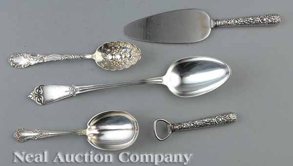 Group of American Sterling Silver Serving Pieces