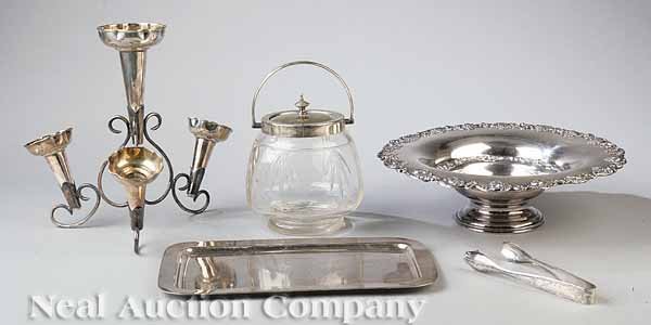 Group of Silverplate Serving Pieces