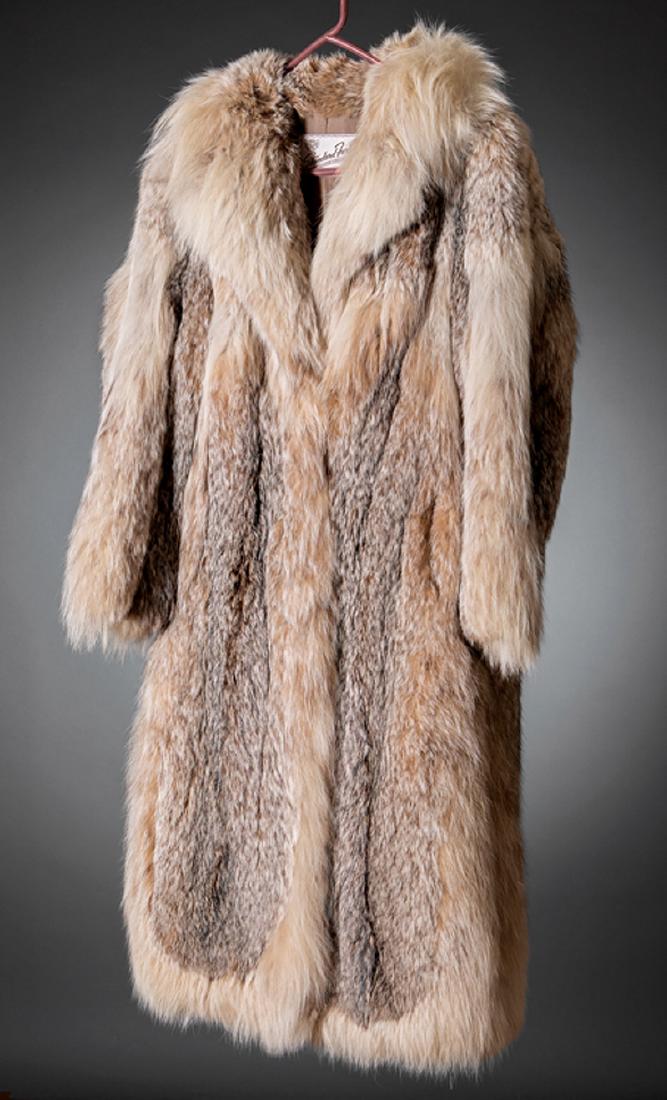 Vintage Mink Coat: Vintage Mink Coat, monogrammed, brown satin lining, approx. size 6-10, l. 46 in