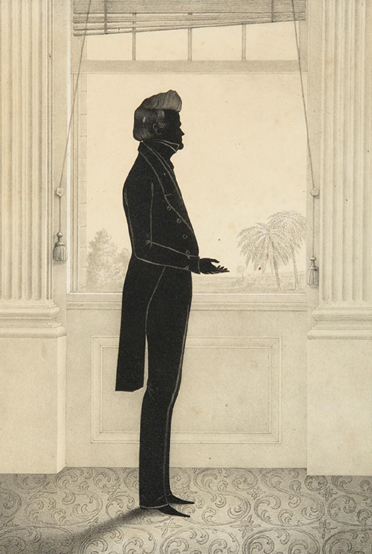 William Henry Brown (American/South Carolina): William Henry Brown (American/South Carolina, 1808-1883), "Silhouette Portrait of John C. Calhoun", 1846, lithograph, from Portrait Gallery of Distinguished American Citizens, published E.B. and E.C. 