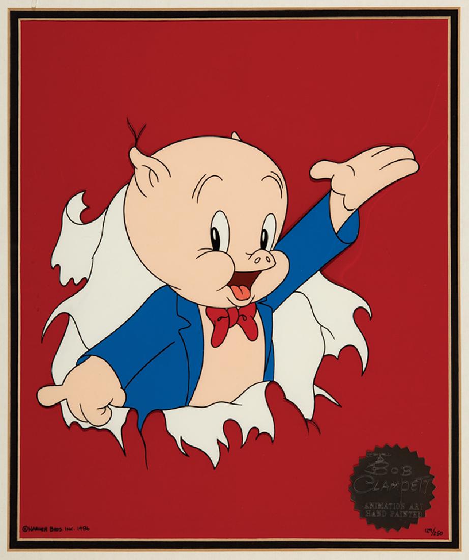 Warner Brothers Studios Animation Porky Pig Cel (1 of 2)