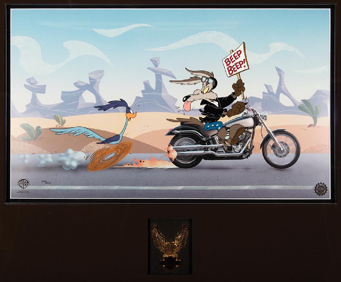 Warner Brothers Studios Harley-Davidson Cel (1 of 2)