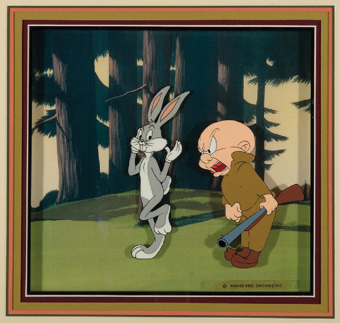 Warner Brothers Bug Bunny & Elmer Fudd Cel (1 of 1)
