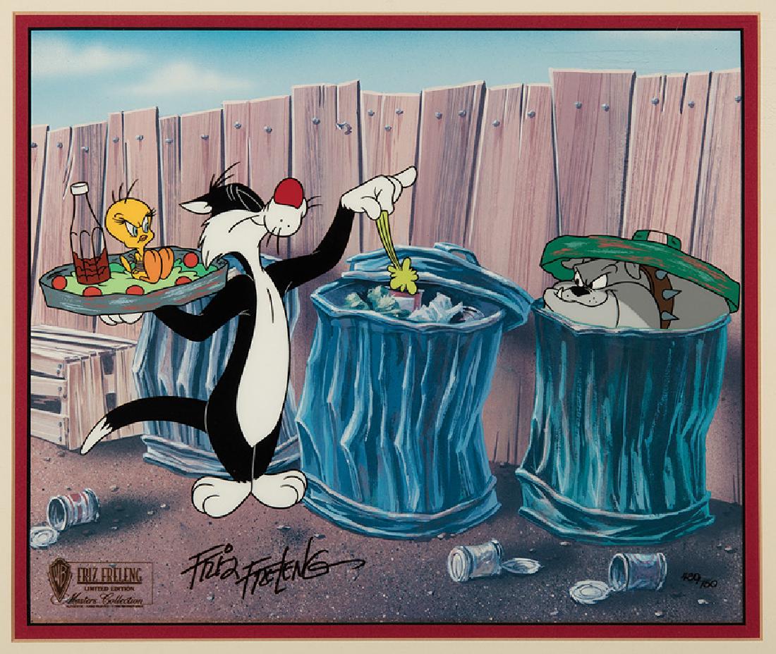 Warner Brothers Sylvester, Tweety & Spike Cel (1 of 1)