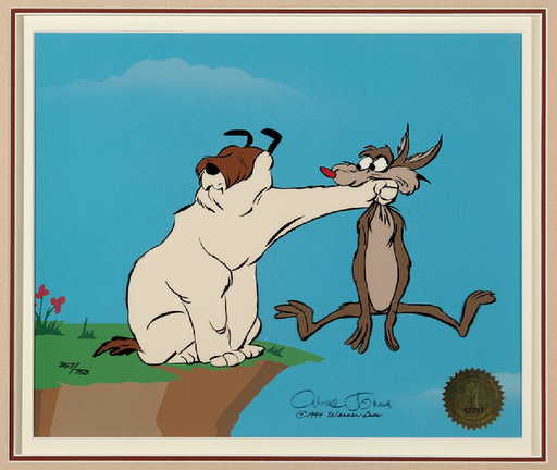 Warner Brothers Ralph Wolf & Sam Sheepdog Cel
