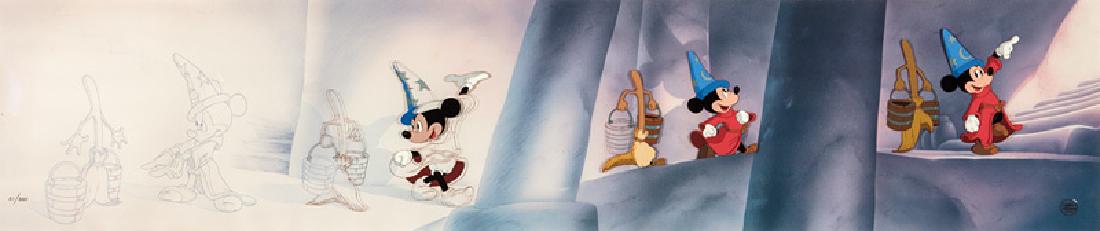 Walt Disney Mickey - Sorcerer's Progression Cel (1 of 1)