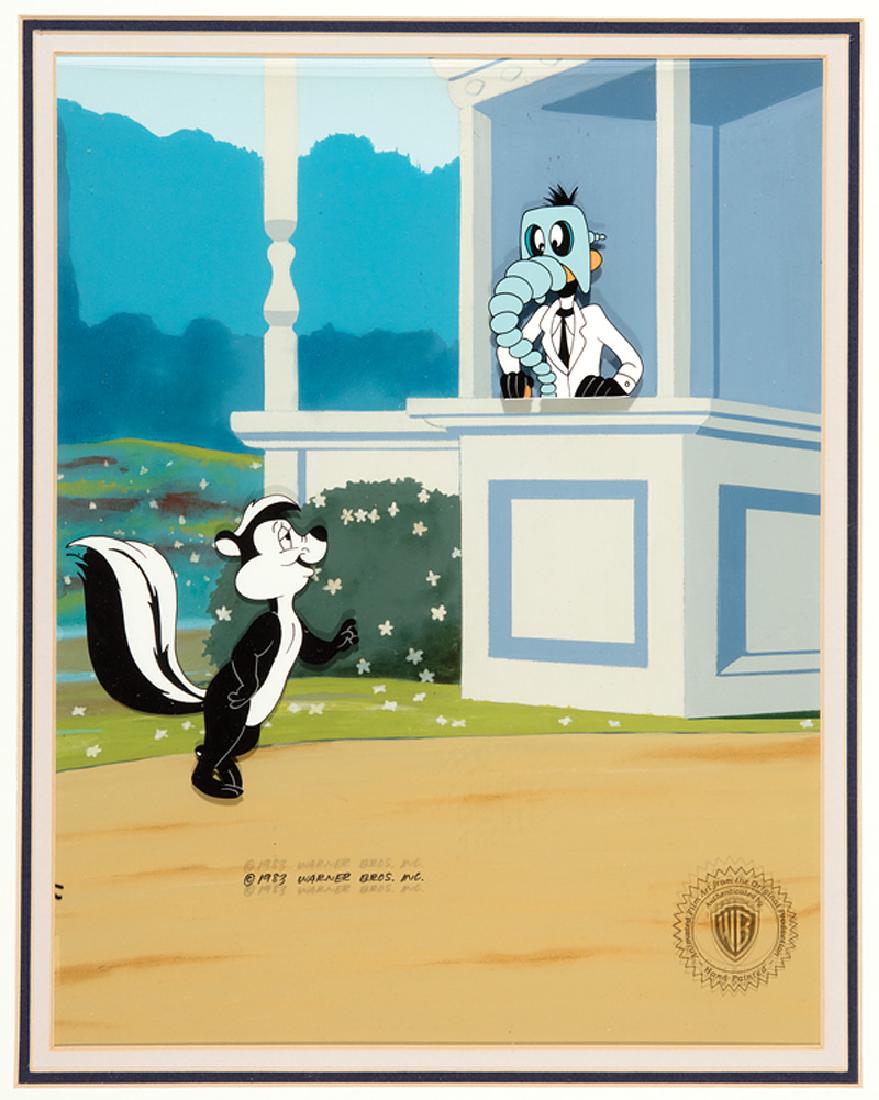 Warner Brothers Pepé Le Pew & Daffy Duck Cel (1 of 2)