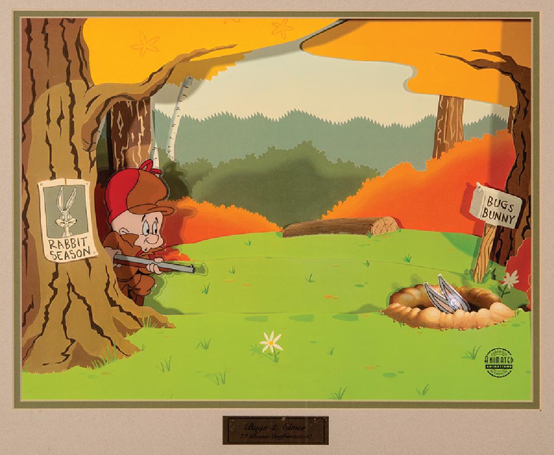 Animated Animations Bugs Bunny & Elmer Fudd Cel (1 of 2)