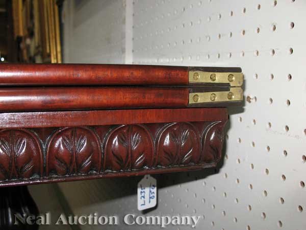 Late Federal Carved Mahogany Games Table, Boston - 3