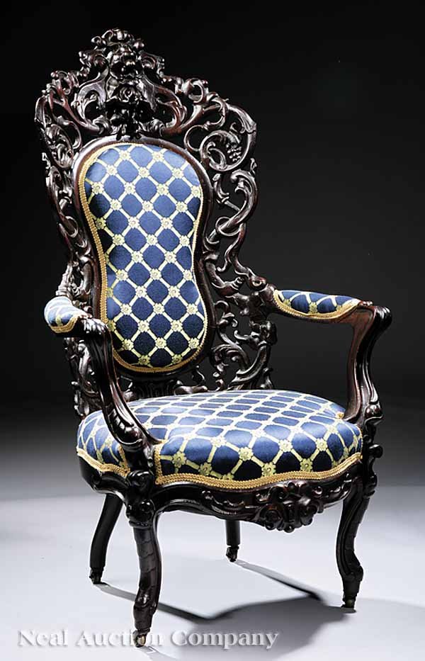 Important American Rococo Carved Parlor Suite - 2